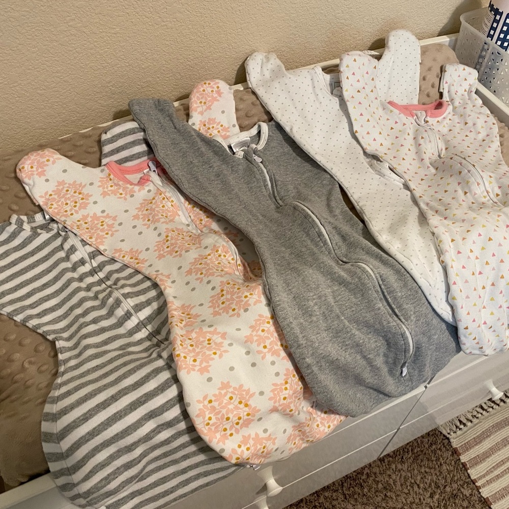 Sleep Swaddles 0-3 months, Set of 5